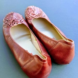 Sabrinas Leather Ballet Flat Shoes 39
